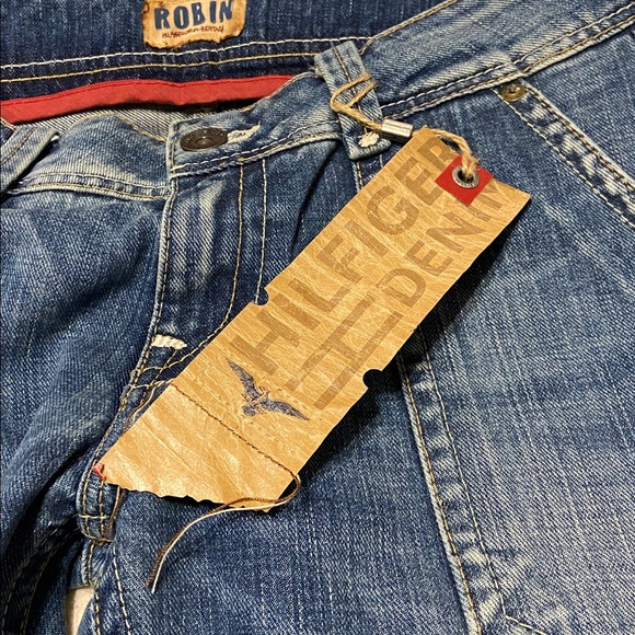 Tommy Hilfiger Denim Heritage ROBIN Dark Wash Flare New Jeans Size 28 x 32” - Picture 9 of 16